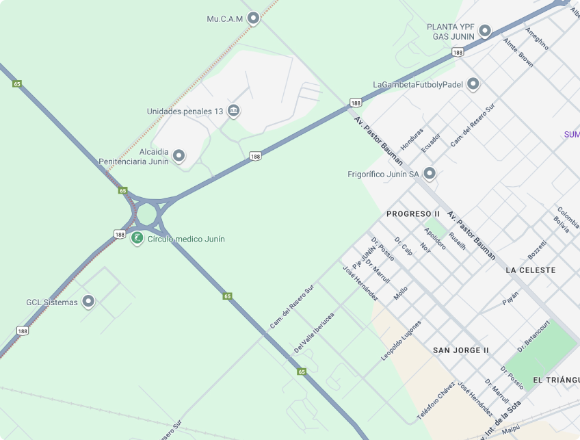 Mapa de ubicación de Nupark en Junín